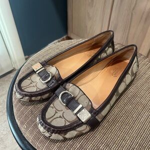 Coach Women's Signature Brown Loafers